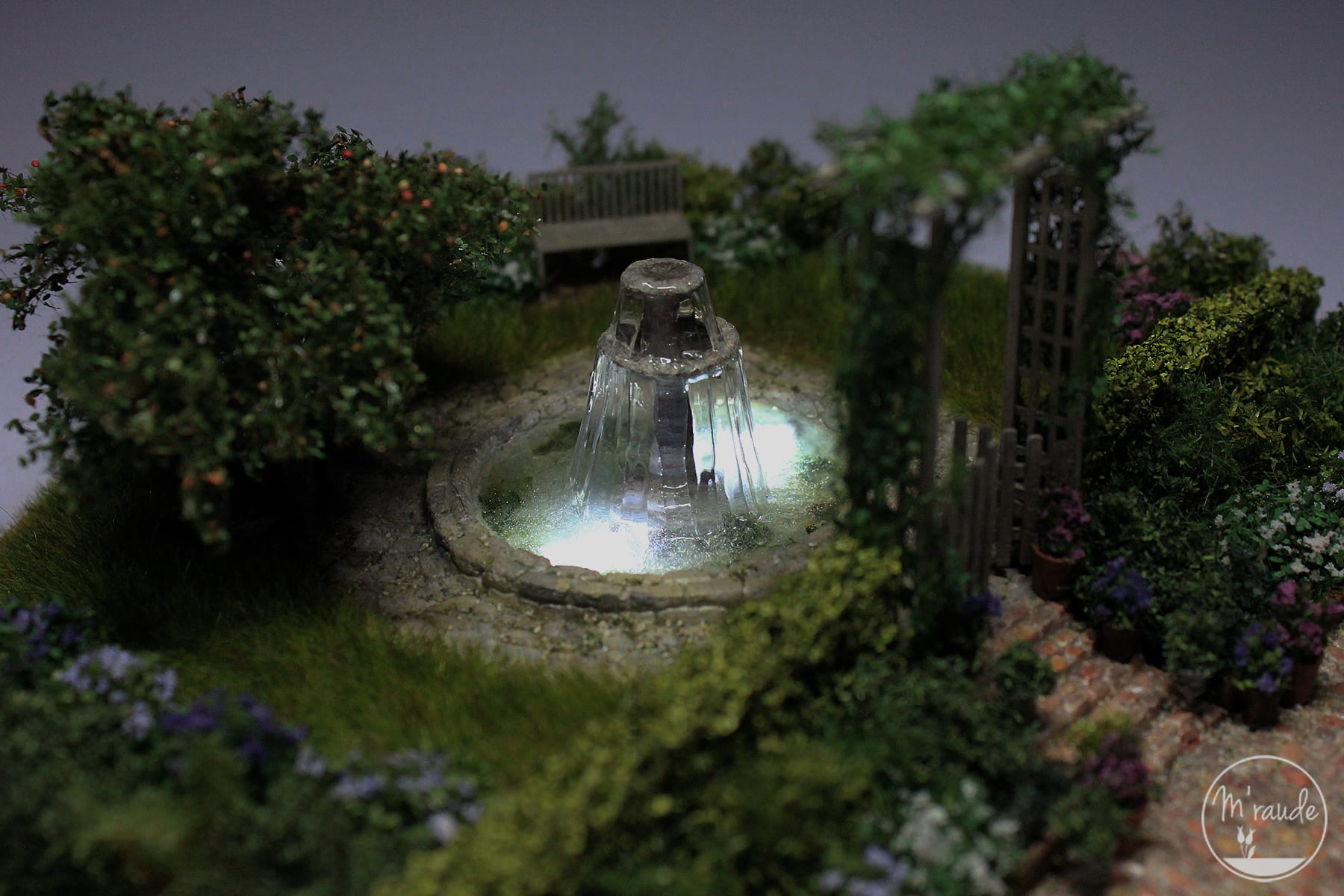 Le jardin anglais et sa fontaine détails 5