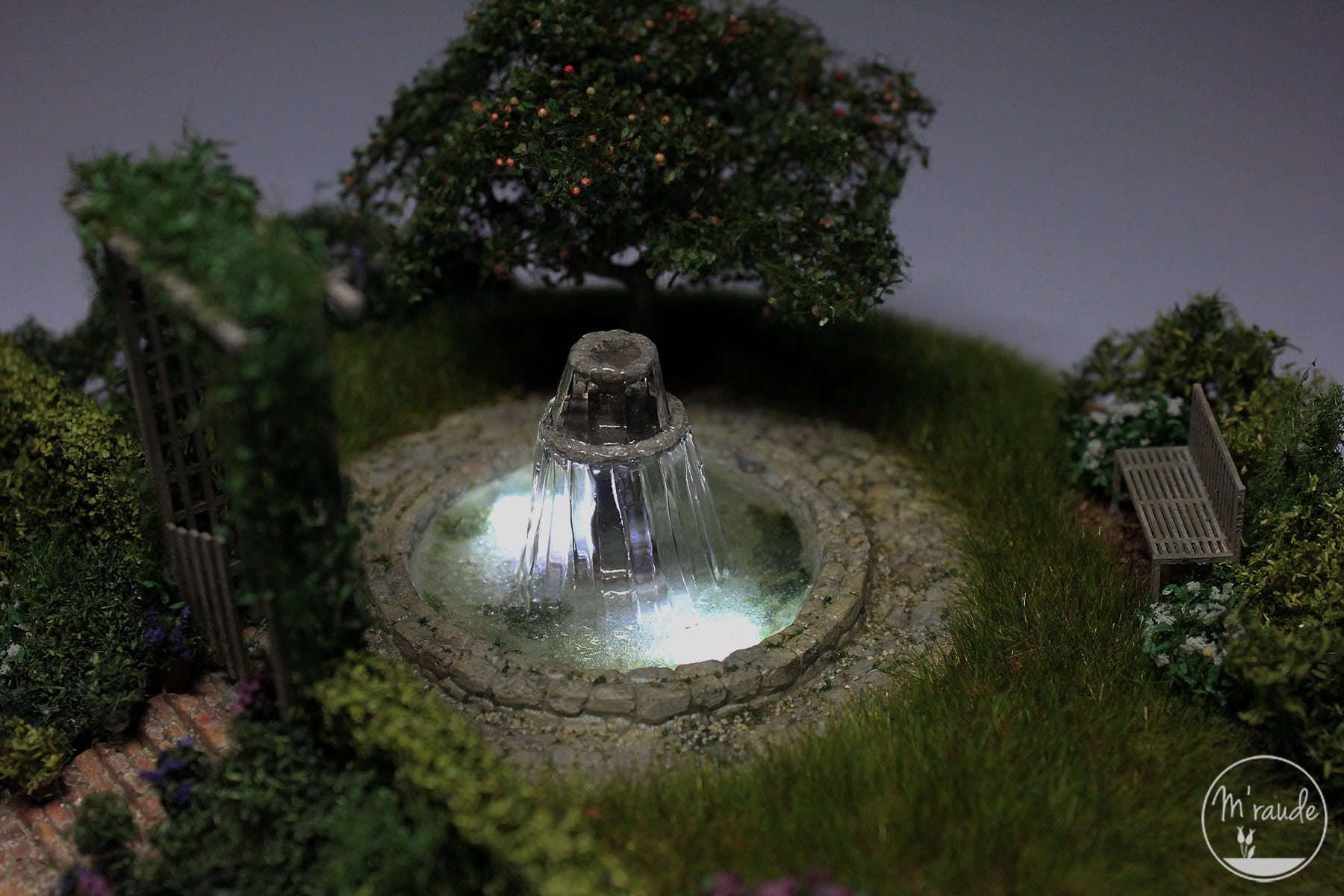 Le jardin anglais et sa fontaine détails 6