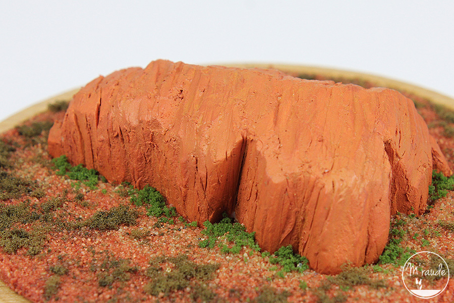 Uluru (Ayers Rock) dans l'Outback en Australie détails 1