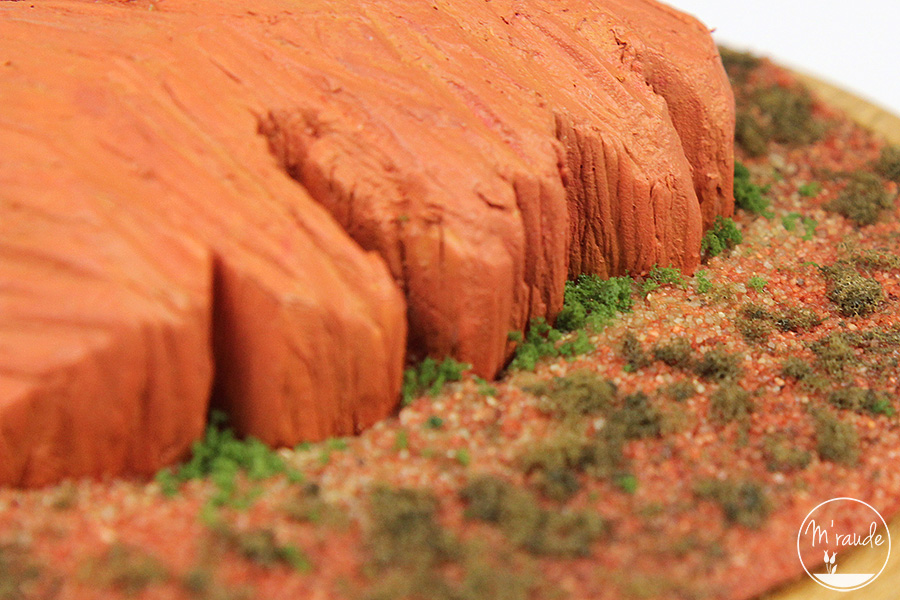 Uluru (Ayers Rock) dans l'Outback en Australie détails 2