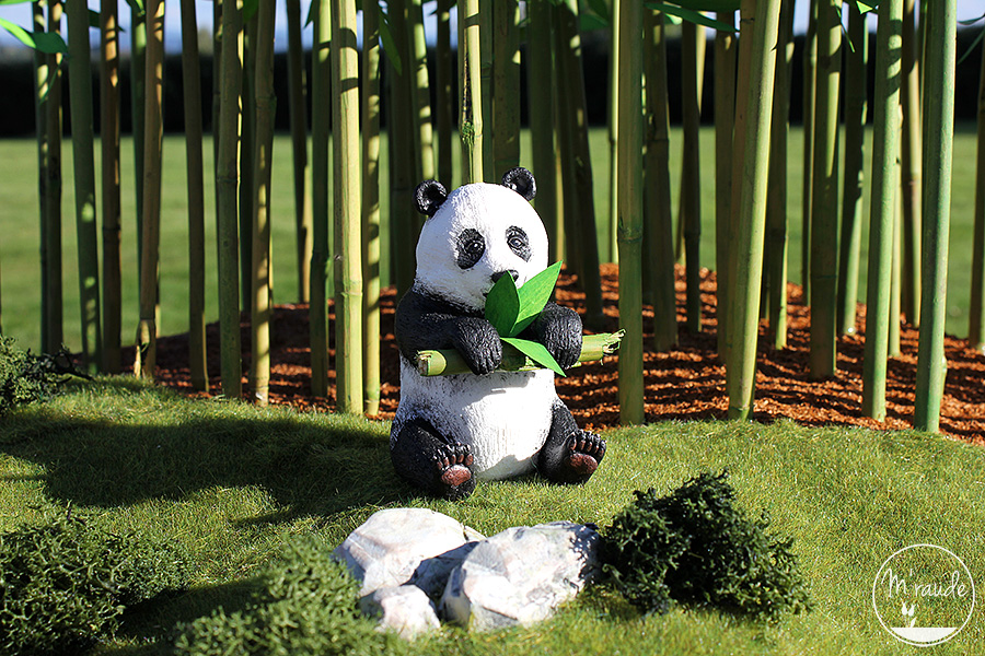 Pandas et forêt de bambous - Détail 1