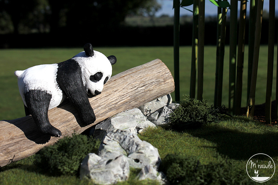 Pandas et forêt de bambous - Détail 2