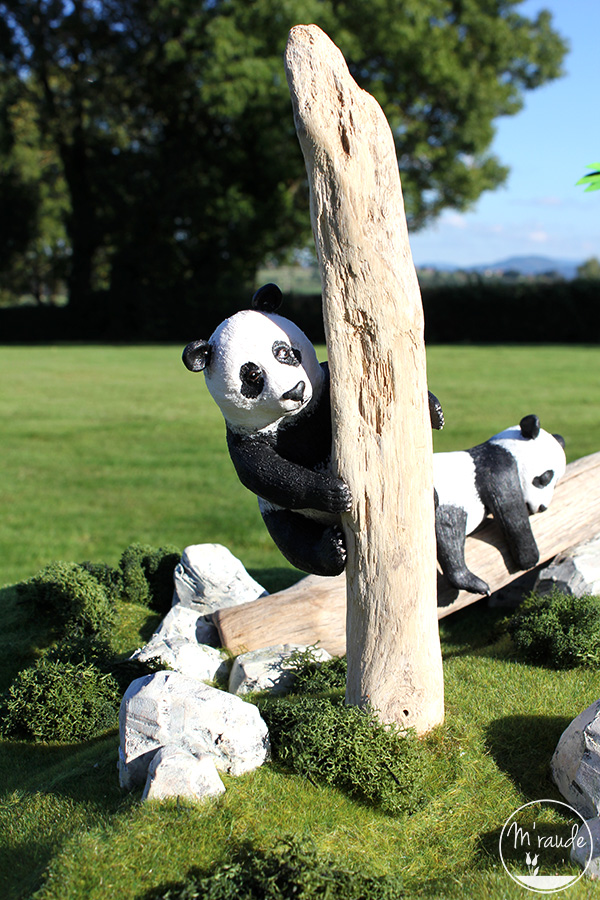 Pandas et forêt de bambous - Détail 3