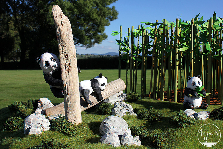 Pandas et forêt de bambous - Détail 4